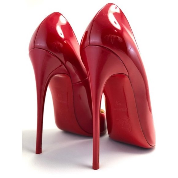 Christian Louboutin So Kate 120mm Patent Leather Pumps Red Heels - Picture 7 of 10